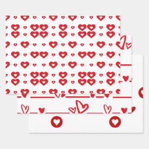 Hoja De Papel De Regalo Día de San Valentín