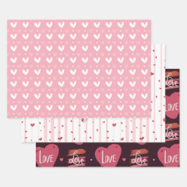 Hoja De Papel De Regalo Día de San Valentín