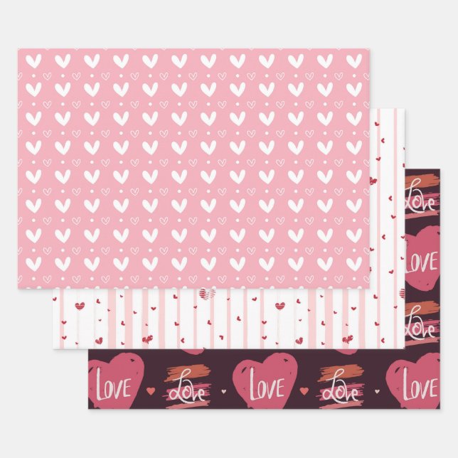 Hoja De Papel De Regalo Día de San Valentín (Set)