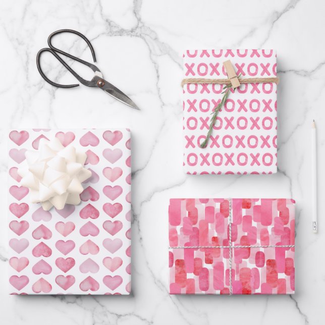 Hoja De Papel De Regalo Día de San Valentín (Anverso)