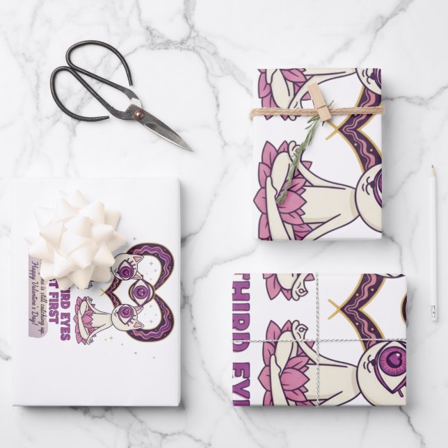 Hoja De Papel De Regalo Día de San Valentín espiritual (Anverso)