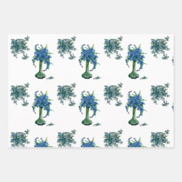 Hoja De Papel De Regalo Día de San Valentín Rosa romántico Cupido Flor Azu