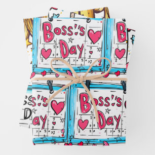 Hoja De Papel De Regalo Día del Jefe