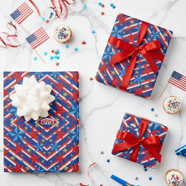 Hoja De Papel De Regalo Día del Trabajo Patriótico