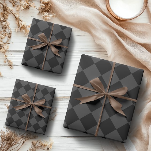 Hoja De Papel De Regalo Diamantes negros y húmedos - Elegantes y sin tiemp (Subido por el creador)