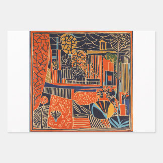 Hoja De Papel De Regalo dibujo de arte abstracto,