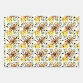 Hoja De Papel De Regalo Dibujo de arte abstracto colorido