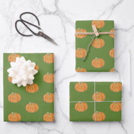Hoja De Papel De Regalo Dibujo de calabaza