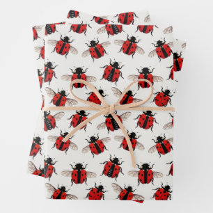 Hoja De Papel De Regalo Dibujo de Mariquita