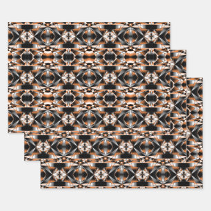 Hoja De Papel De Regalo Dibujo mecánico de relleno de color gradiente nara