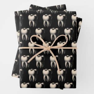 Hoja De Papel De Regalo Dientes y dentales