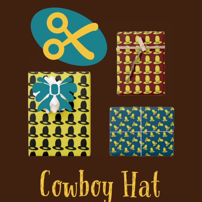 Hoja De Papel De Regalo Diez Gorras Gallon Cowboy (Subido por el creador)