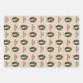 Hoja De Papel De Regalo Dill Pickles Medium
