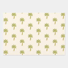 Hoja De Papel De Regalo Dinosaurio Personalizado Y Árbol De Palma