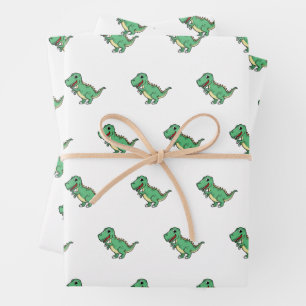 Hoja De Papel De Regalo Dinosaurio Super Cute