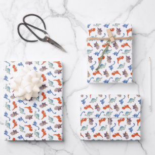 Hoja De Papel De Regalo Dinosaurio Super Cute