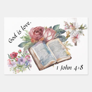 Hoja De Papel De Regalo Dios es amor - Confortable diseño