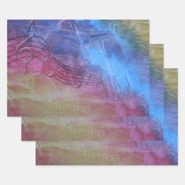 Hoja De Papel De Regalo Diosa Música (Set)