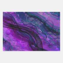 Diseño abstracto de tinta de tinta de alcohol púrp