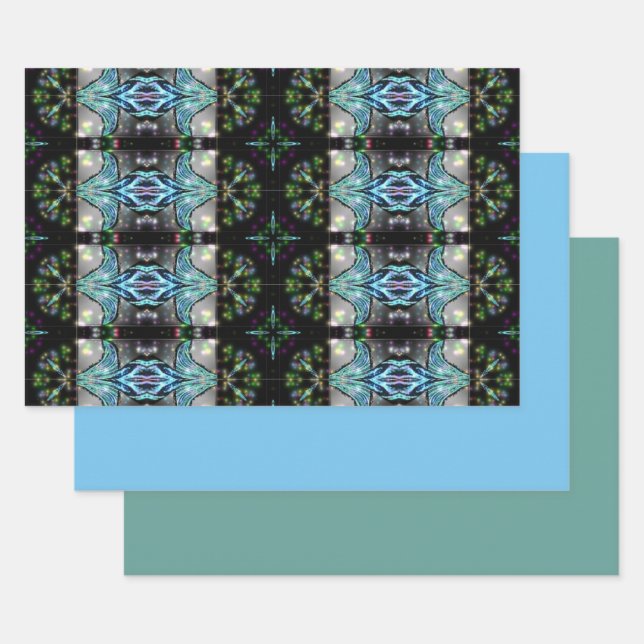 Hoja De Papel De Regalo Diseño abstracto fuera de este mundo (Set)