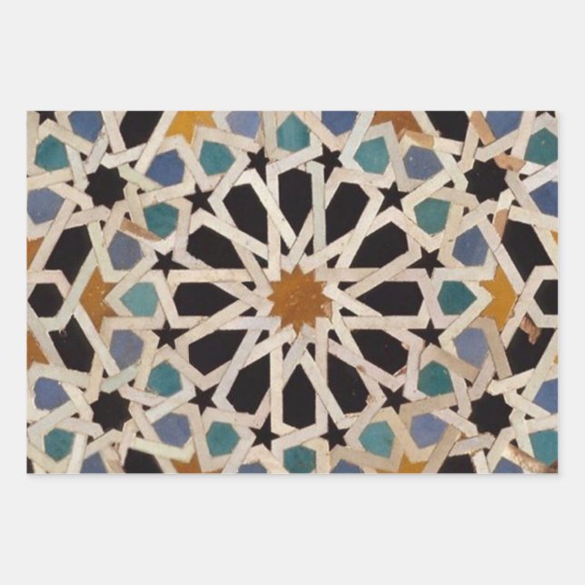 Hoja De Papel De Regalo Diseño artístico marroquí (Anverso)