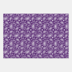Hoja De Papel De Regalo Diseño Colorido de Paisley