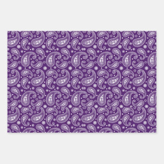 Hoja De Papel De Regalo Diseño Colorido de Paisley