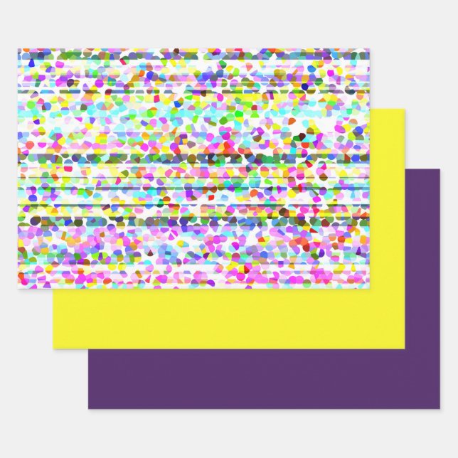 Hoja De Papel De Regalo Diseño/ Conjunto de Fiestas de Confetti MVB 2 (Set)