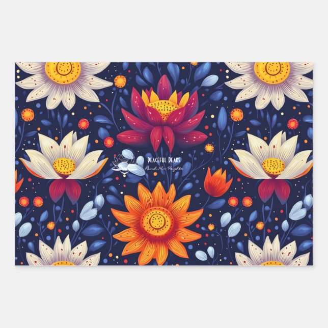 Hoja De Papel De Regalo Diseño de Cactus Botánico para Negocios Wellness (Anverso)