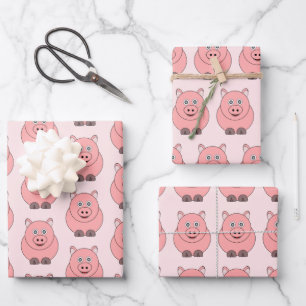 Hoja De Papel De Regalo Diseño de cerdo