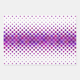 Hoja De Papel De Regalo Diseño de Diamantes Magenta Púrpura