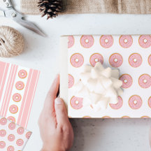 Diseño de donuts rosados