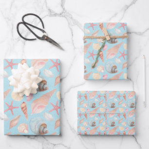 Hoja De Papel De Regalo Diseño de la serie By the Sea 