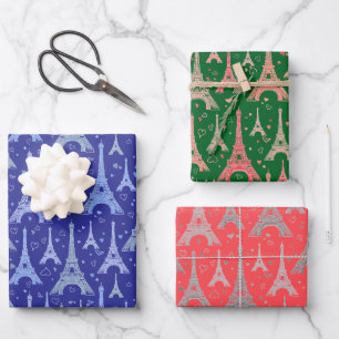 Hoja De Papel De Regalo Diseño de la Torre Eiffel de París