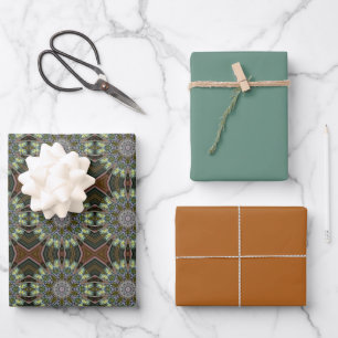 Hoja De Papel De Regalo Diseño de Medallón Bohemio