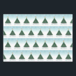 Hoja De Papel De Regalo Diseño de Merry Christmas Balls Tree Mint Pastel<br><div class="desc">Feliz ilustracion navideño con bolas verdes de Navidades purpurinas dorados apiladas en forma de árbol de Navidad y una estrella de oro encima frente a un fondo festivo de bokeh azul claro.</div>