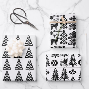 Hoja De Papel De Regalo diseño de navidades escandinavos
