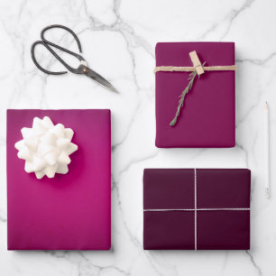 Hoja De Papel De Regalo Diseño de paleta de color rojo Merlot