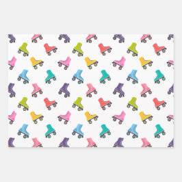 Hoja De Papel De Regalo Diseño de patinaje sobre patines