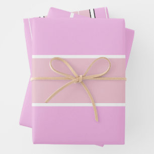 Hoja De Papel De Regalo Diseño de patrón de franja vertical de color suave