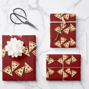 Hoja De Papel De Regalo Diseño de rebanadas de pizza