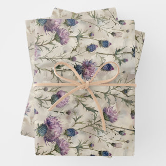 Hoja De Papel De Regalo Diseño de Scottish Thistle