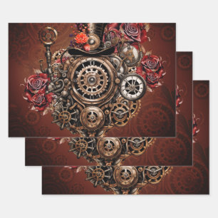Hoja De Papel De Regalo Diseño de Steampunk maravilloso