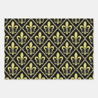 Hoja De Papel De Regalo Diseño elegante de flor de lis