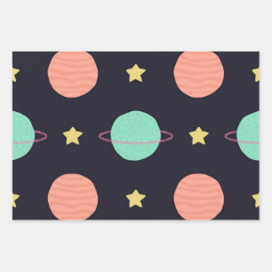 Hoja De Papel De Regalo Diseño espacial