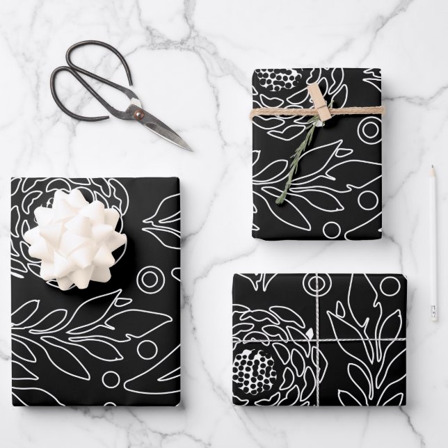 Hoja De Papel De Regalo Diseño floral 31 (Anverso)