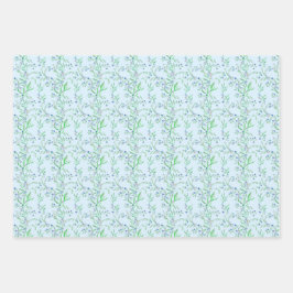 Hoja De Papel De Regalo Diseño floral Olvidar-Me-Not