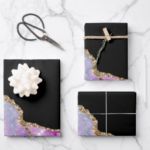 Hoja De Papel De Regalo Diseño Galaxy Agate Series 2