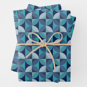 HOJA DE PAPEL DE REGALO DISEÑO GEOMÉTRICO.