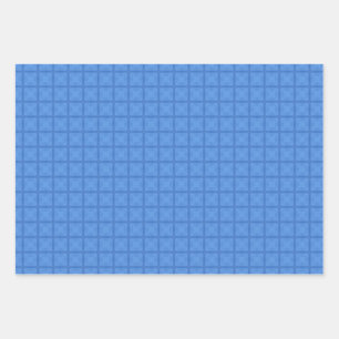 Hoja De Papel De Regalo Diseño geométrico azul de Azure hermoso decorativo